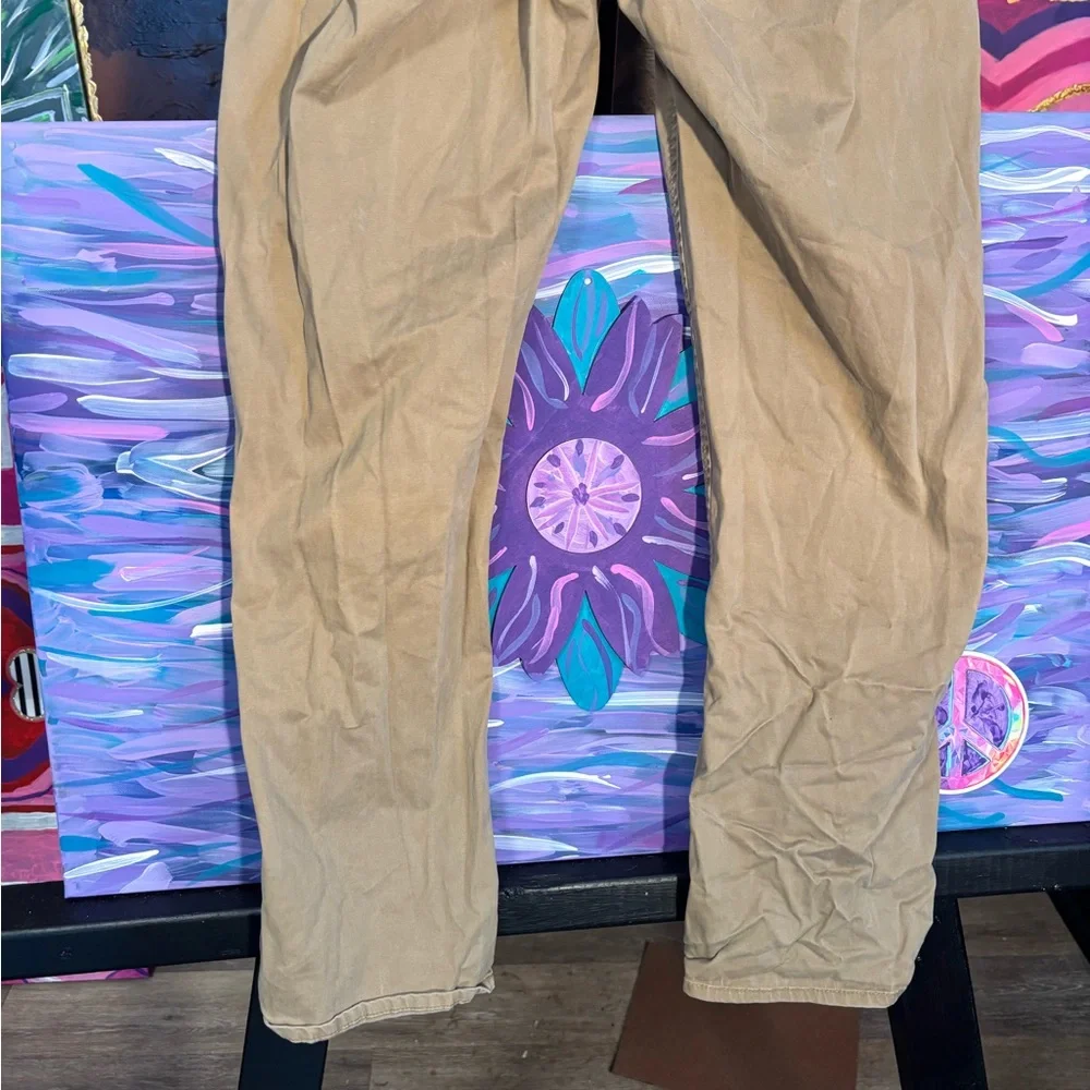 Daniel Cremieux Khaki Prince Slim Fit Jeans 38x30 5 pkt brushed twill